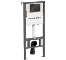 Инсталляция Ceramicanova Balance CN121001MB для унитаза с Черной матовой клавишей смыва