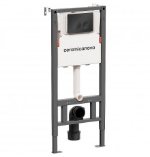 Инсталляция Ceramicanova Balance CN121001MB для унитаза с Черной матовой клавишей смыва