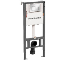 Инсталляция Ceramicanova Balance CN121002CH для унитаза с клавишей смыва Хром глянцевый
