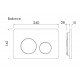 Кнопка смыва для инсталляции Ceramicanova Balance Circle CN12-001GG цвет Вороненая сталь