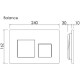 Кнопка смыва для инсталляции Ceramicanova Balance Square CN12-002M Хром матовый