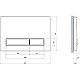 Приобрести Инсталляция Cersanit Vector 64184 для унитаза с Белой клавишей смыва в магазине сантехники Santeh-Crystal.ru