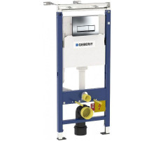 Инсталляция Geberit Duofix Plattenbau Delta UP100 458.125.21.1 для унитаза с клавишей смыва Хром