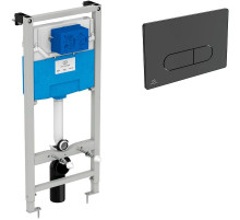 Инсталляция Ideal Standard Prosys TT00007/115A6 для унитаза с Черной матовой клавишей смыва