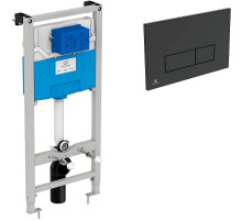 Инсталляция Ideal Standard Prosys TT00007/121A6 для унитаза с Черной матовой клавишей смыва