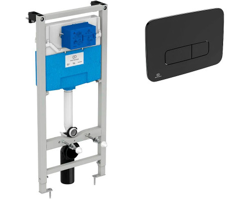 Купить Инсталляция Ideal Standard Prosys TT00007/123A6 для унитаза с Черной матовой клавишей смыва в магазине сантехники Santeh-Crystal.ru