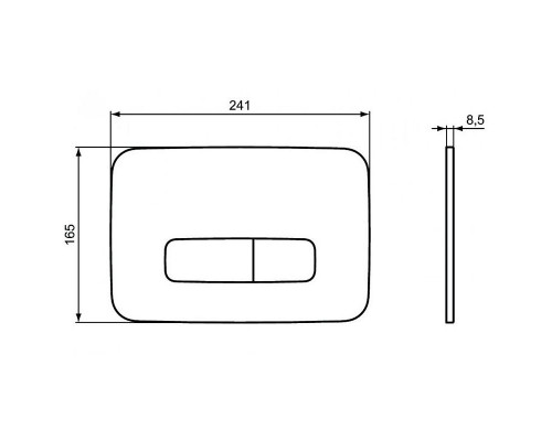 Купить Инсталляция Ideal Standard Prosys TT00007/123A6 для унитаза с Черной матовой клавишей смыва в магазине сантехники Santeh-Crystal.ru