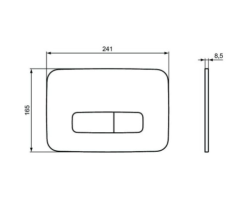 Заказать Инсталляция Ideal Standard Prosys TT00007/123AA для унитаза с клавишей смыва Хром в магазине сантехники Santeh-Crystal.ru