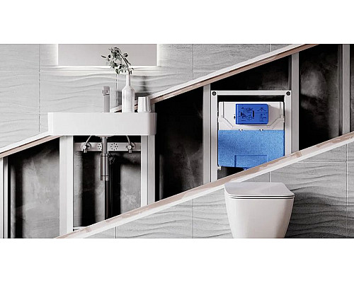 Заказать Инсталляция Ideal Standard Prosys TT00007/123JG для унитаза с клавишей смыва Хром матовый в магазине сантехники Santeh-Crystal.ru