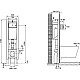 Приобрести Инсталляция Jacob Delafon E33130RU-NF для унитаза без клавиши смыва в магазине сантехники Santeh-Crystal.ru