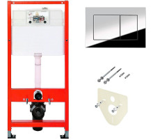 Инсталляция Tece Profil 9400412 для подвесного унитаза с кнопкой смыва Хром глянцевый