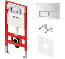 Инсталляция Tece Spring S955201 для унитаза с клавишей смыва Хром глянцевый