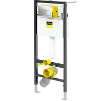 Инсталляция Viega Prevista Dry 792 824 для подвесных унитазов с бачком, с клавишей смыва Хром