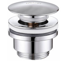 Донный клапан Abber AF0011 click-clack Хром