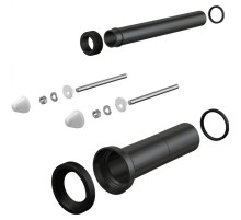 Впускной/выпускной патрубок для унитаза Alcaplast M9000 Черный