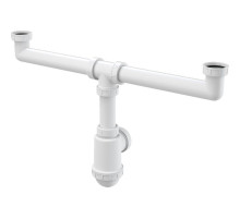 Сифон для кухонной мойки Alcaplast A448-DN50/40 Белый