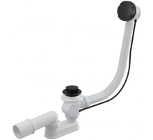 Слив-перелив Alcaplast A55BLACK-120 полуавтомат Белый Черный матовый