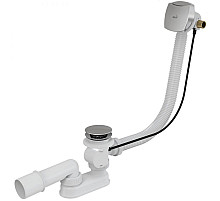 Слив-перелив Alcaplast A564CRM1-100 полуавтомат Белый Хром