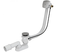 Слив-перелив Alcaplast A564KM1 полуавтомат Белый Хром