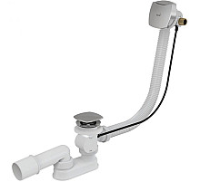 Слив-перелив Alcaplast A565CRM2-80 полуавтомат Белый Хром