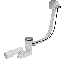 Слив-перелив Alcaplast A565KM1 полуавтомат Белый Хром