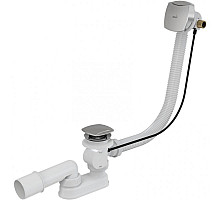 Слив-перелив Alcaplast A565KM3 полуавтомат Белый Хром