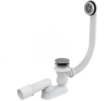 Слив-перелив Alcaplast A505CRM-100 Click-Clack Белый Хром