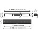 Заказать Душевой лоток Alcaplast AG101101550 (APZ10BLACK-550M) с Черной матовой решеткой в магазине сантехники Santeh-Crystal.ru