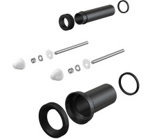 Впускной/выпускной патрубок для унитаза Alcaplast M900 Черный