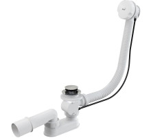 Слив-перелив Alcaplast A51B полуавтомат Белый Хром