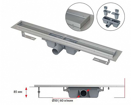 Santeh-Crystal.ru: Душевой лоток Alcaplast APZ1S-950 (APZ1-950) без решетки Купить Душевой лоток Alcaplast APZ1S-950 (APZ1-950) без решетки в магазине сантехники Santeh-Crystal.ru