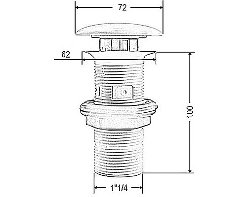 Приобрести Донный клапан Artceram ACA038 37 00 click-clack Denim в магазине сантехники Santeh-Crystal.ru