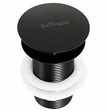 Донный клапан BelBagno BB-SC-NERO Сlick-Сlack Черный матовый