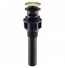 Донный клапан BelBagno BB-PCU-03-BORO click-clack Брашированное золото