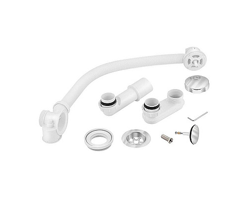 Приобрести Слив-перелив Berges 051009 полуавтомат Хром в магазине сантехники Santeh-Crystal.ru