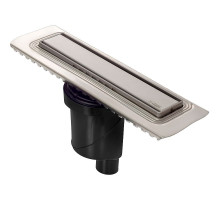 Душевой лоток Berges B1 Keramik 300 090014 с решеткой Хром матовый