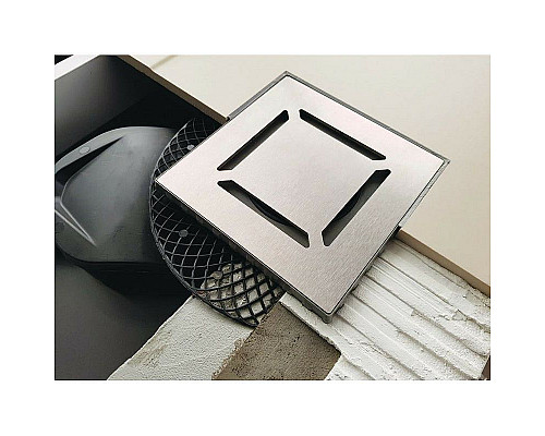 Santeh-Crystal.ru: Душевой трап Berges Platz Norma 100x100 090158 с решеткой Хром матовый Купить Душевой трап Berges Platz Norma 100x100 090158 с решеткой Хром матовый в магазине сантехники Santeh-Crystal.ru