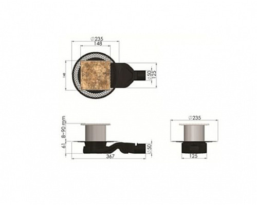 Santeh-Crystal.ru: Душевой трап Berges Platz Keramik 150х150 093162 под плитку Купить Душевой трап Berges Platz Keramik 150х150 093162 под плитку в магазине сантехники Santeh-Crystal.ru