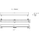 Приобрести Душевой лоток Berges Super Slim 700 090053 с решеткой Хром матовый в магазине сантехники Santeh-Crystal.ru