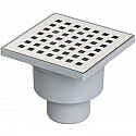 Душевой трап Berges Trend 100x100 091003 с решеткой Хром