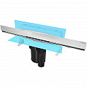 Душевой лоток Berges Wall 600 090056 с решеткой Хром матовый Душевой лоток Berges Wall 600 090056 с решеткой Хром матовый