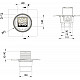 Приобрести Душевой трап Berges Zentrum Antik 150x150 091465 с решеткой Хром в магазине сантехники Santeh-Crystal.ru
