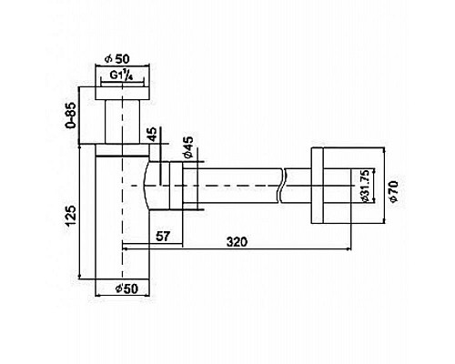 Приобрести Сифон для раковины Boheme 608-2 Золото в магазине сантехники Santeh-Crystal.ru