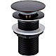 Приобрести Донный клапан Boheme Black 612-B/2 click-clack Черный в магазине сантехники Santeh-Crystal.ru
