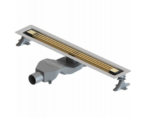 Заказать Душевой лоток Boheme B&T Infinity 60 981-60-G с решеткой Золото в магазине сантехники Santeh-Crystal.ru