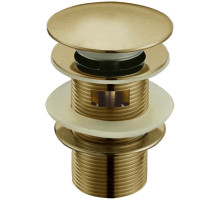 Донный клапан Boheme Medici 610/2 click-clack с переливом Бронза