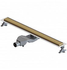 Душевой лоток Boheme Premium Linear 80 982-80-MG с решеткой Золото матовое