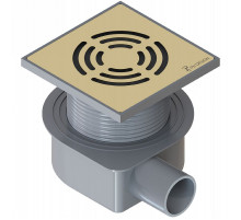 Душевой трап Boheme Smart Design 984-10-G с решеткой Золото