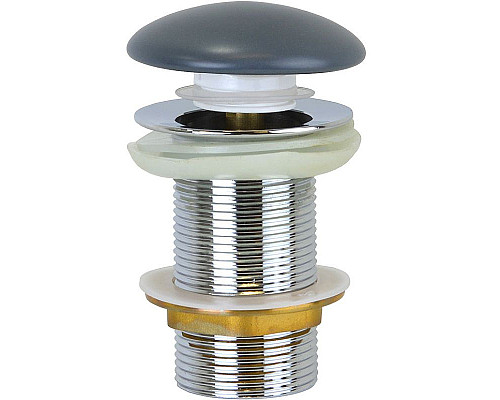 Приобрести Донный клапан Bronze de Luxe 1002DGM click-clack Темно-серый в магазине сантехники Santeh-Crystal.ru