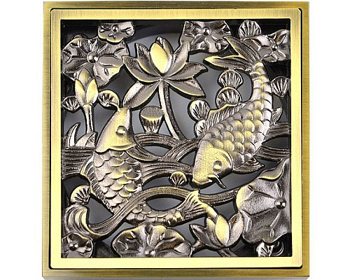 Santeh-Crystal.ru: Решетка для трапа Bronze de Luxe Рыбы 10x10 21980 Бронза Заказать Решетка для трапа Bronze de Luxe Рыбы 10x10 21980 Бронза в магазине сантехники Santeh-Crystal.ru